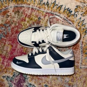 Nike Kids' Navy and White Sneakers